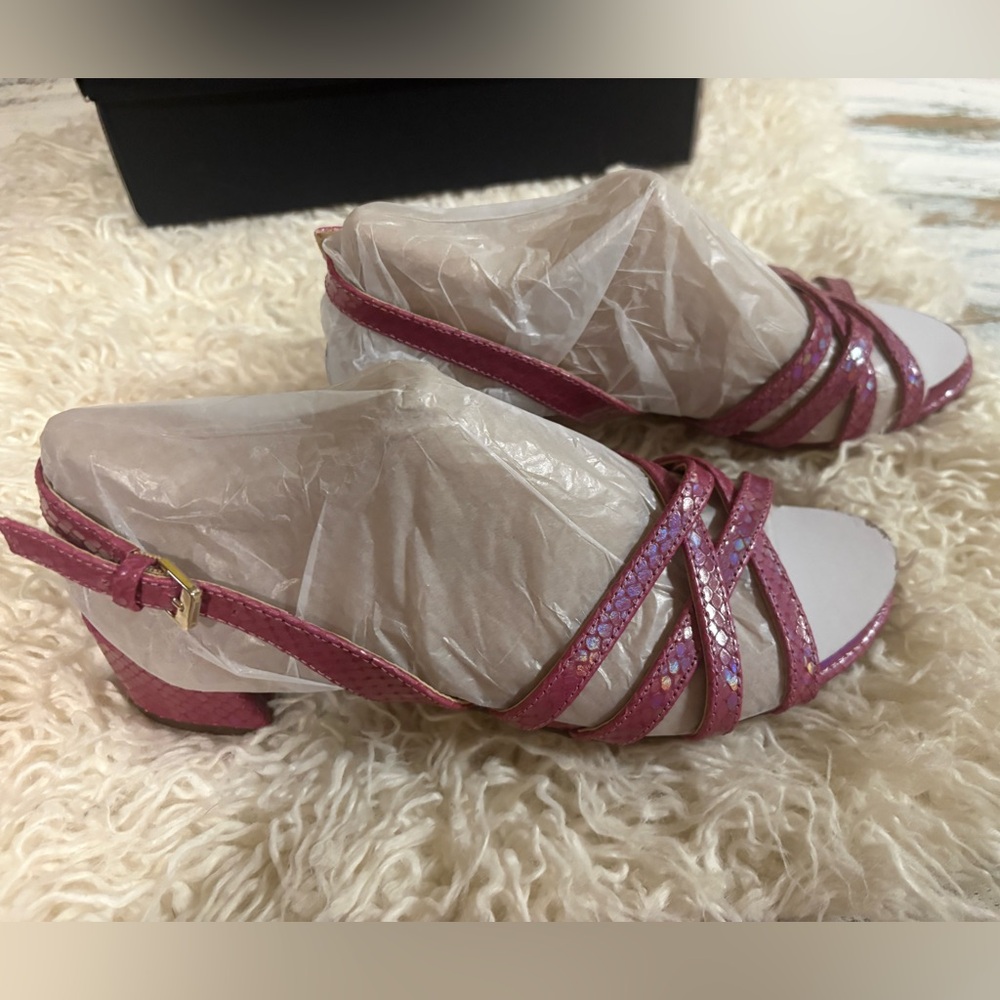 Naturalizer Jolee Slingback Sandals plum snakeskin - Picture 4 of 7